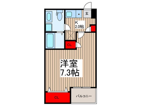 ジーメゾン草加イーストの物件間取画像